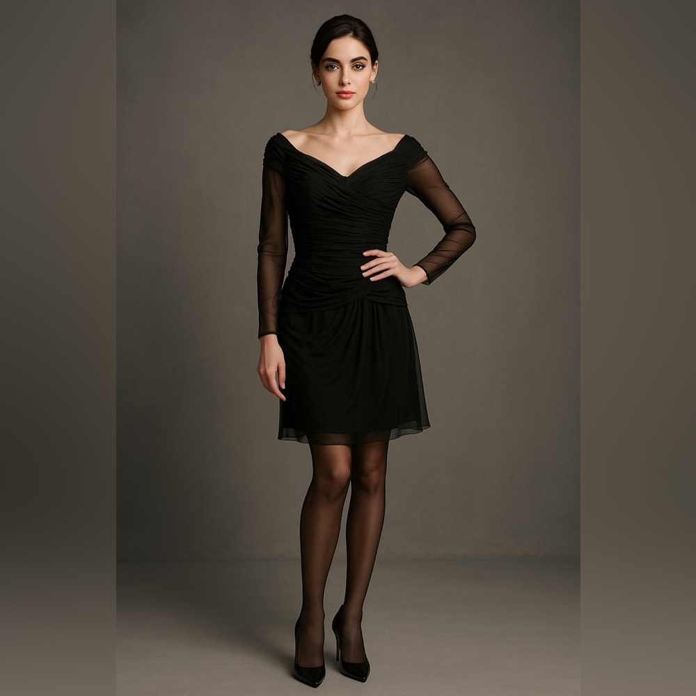Vintage Oscar de la Renta Studio Silk Cocktail Dress